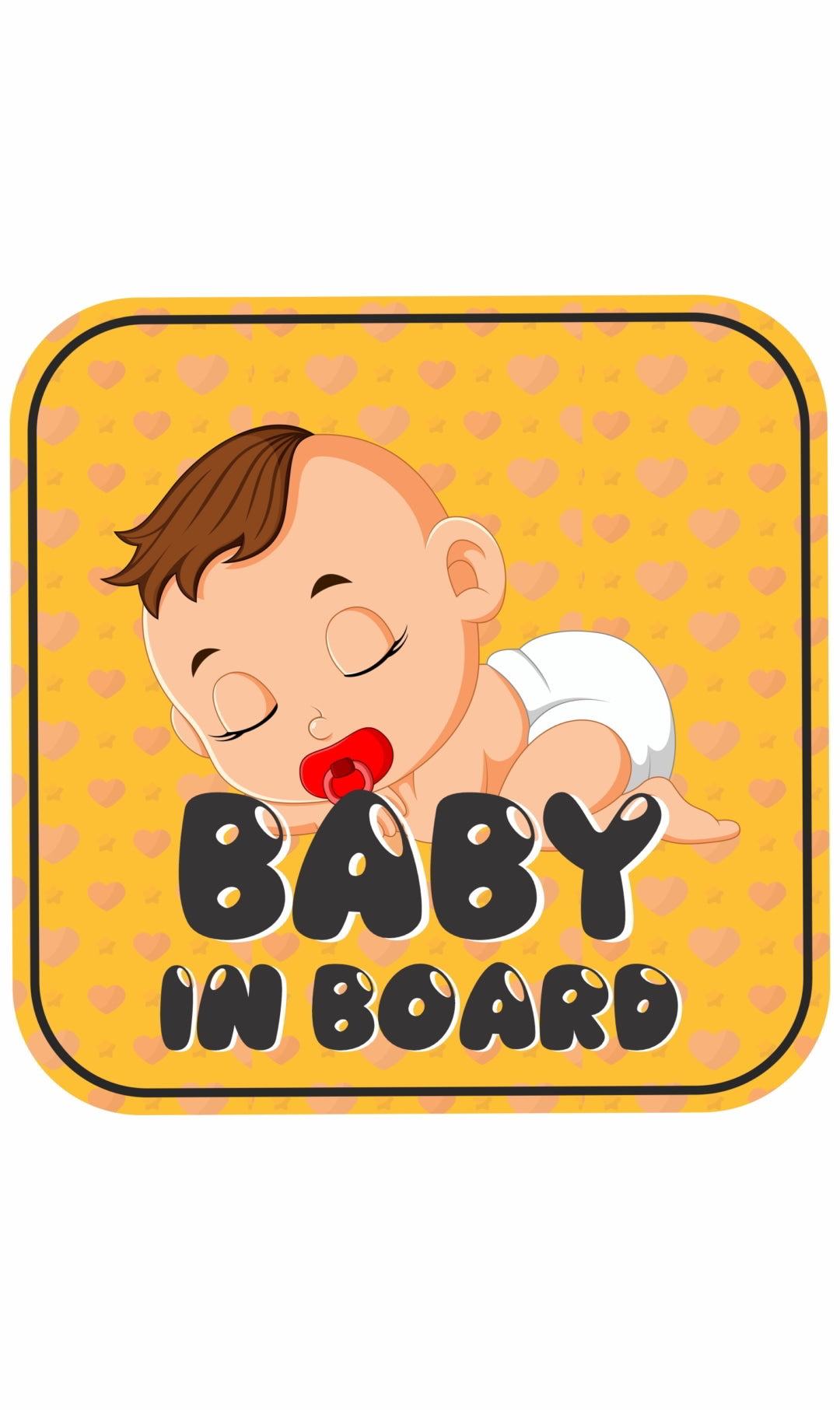Baby in Board Decal Sticker(2pc)_c36