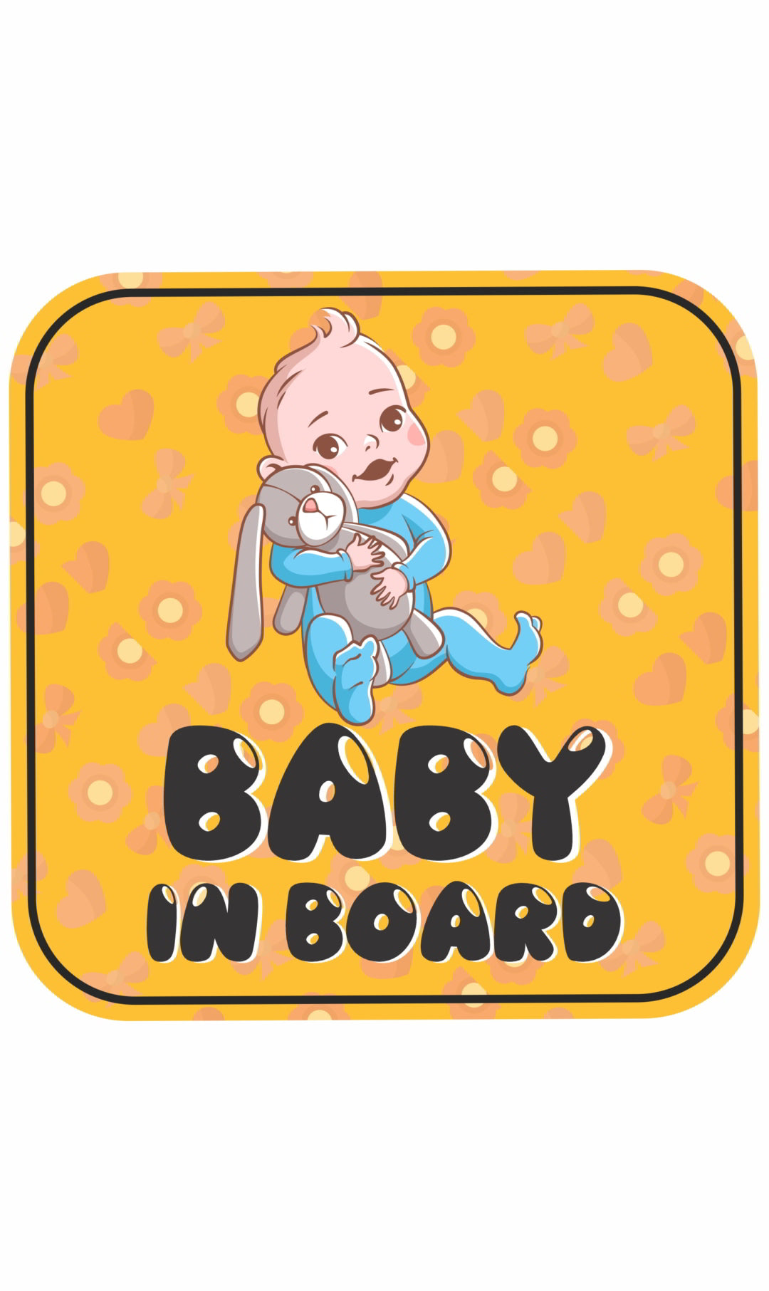 Baby in Board Decal Sticker(2pc)_c36