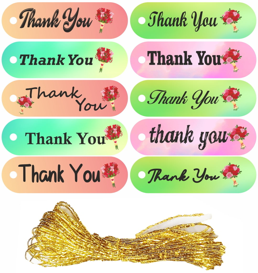 "Thankyou" Tags Art Card Paper Label