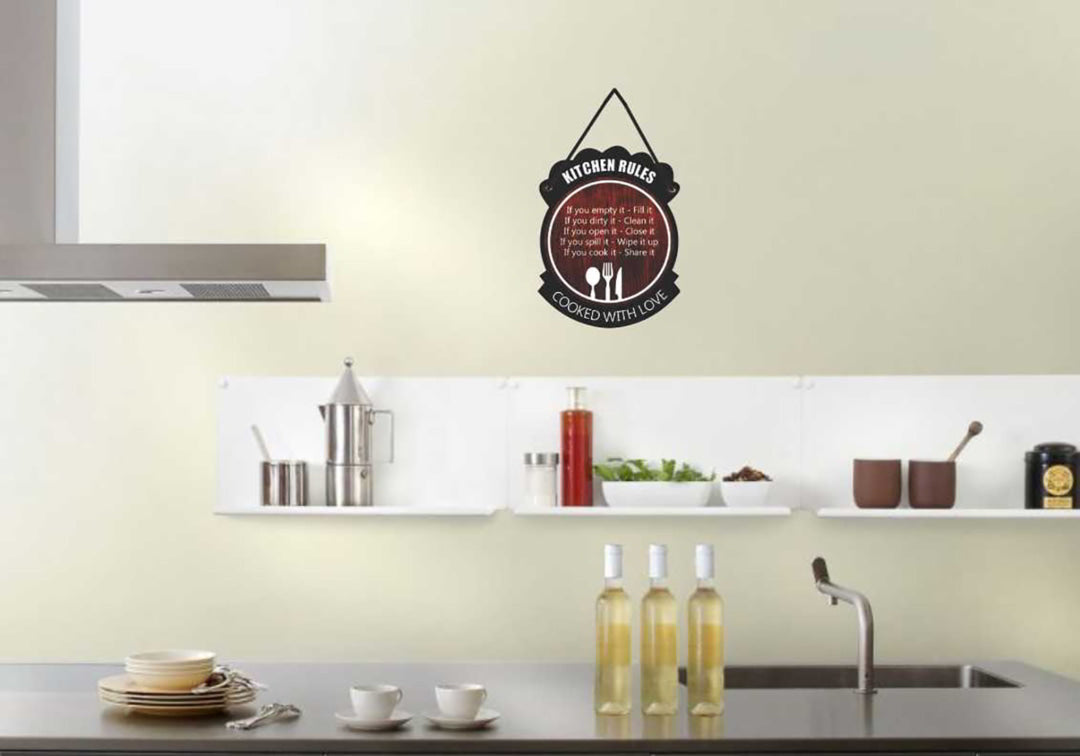 Wooden Wall Hanging for Kitchen