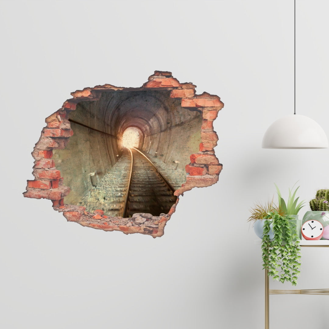 Hole Brick Wall Sticker_c10