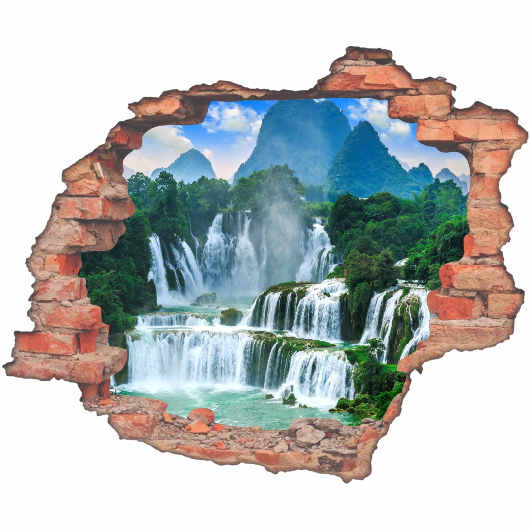 Hole Brick Wall Sticker_c12