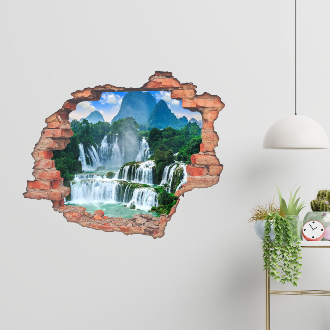 Hole Brick Wall Sticker_c12