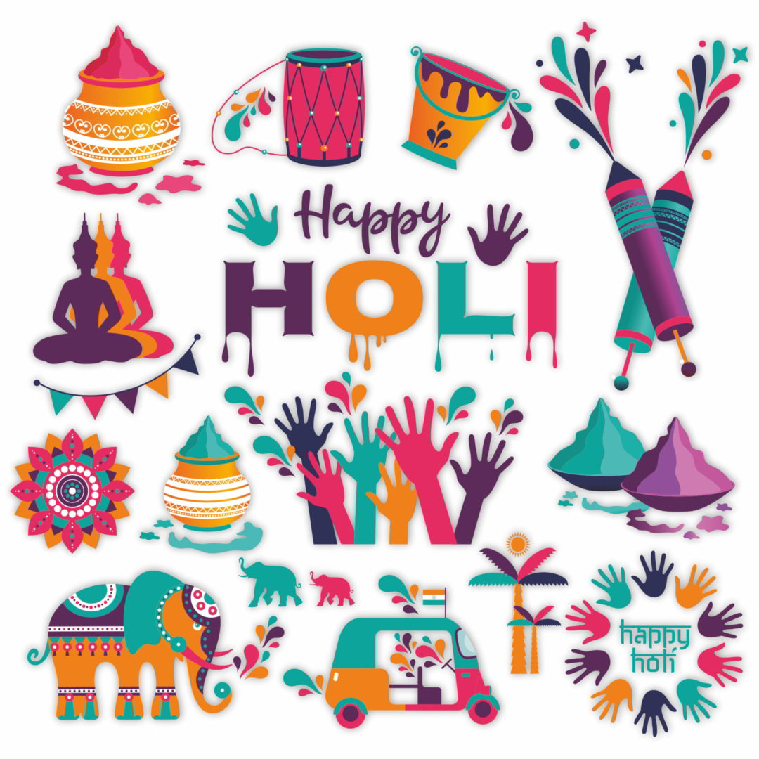 Holi Wall Sticker