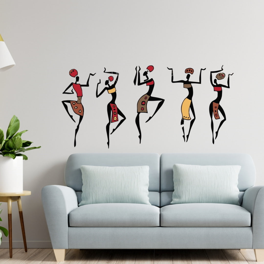 Traditional African Dance Wall Sticker