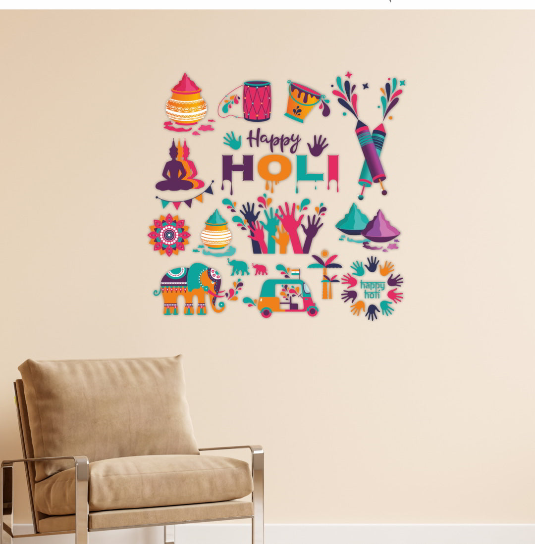 Holi Wall Sticker