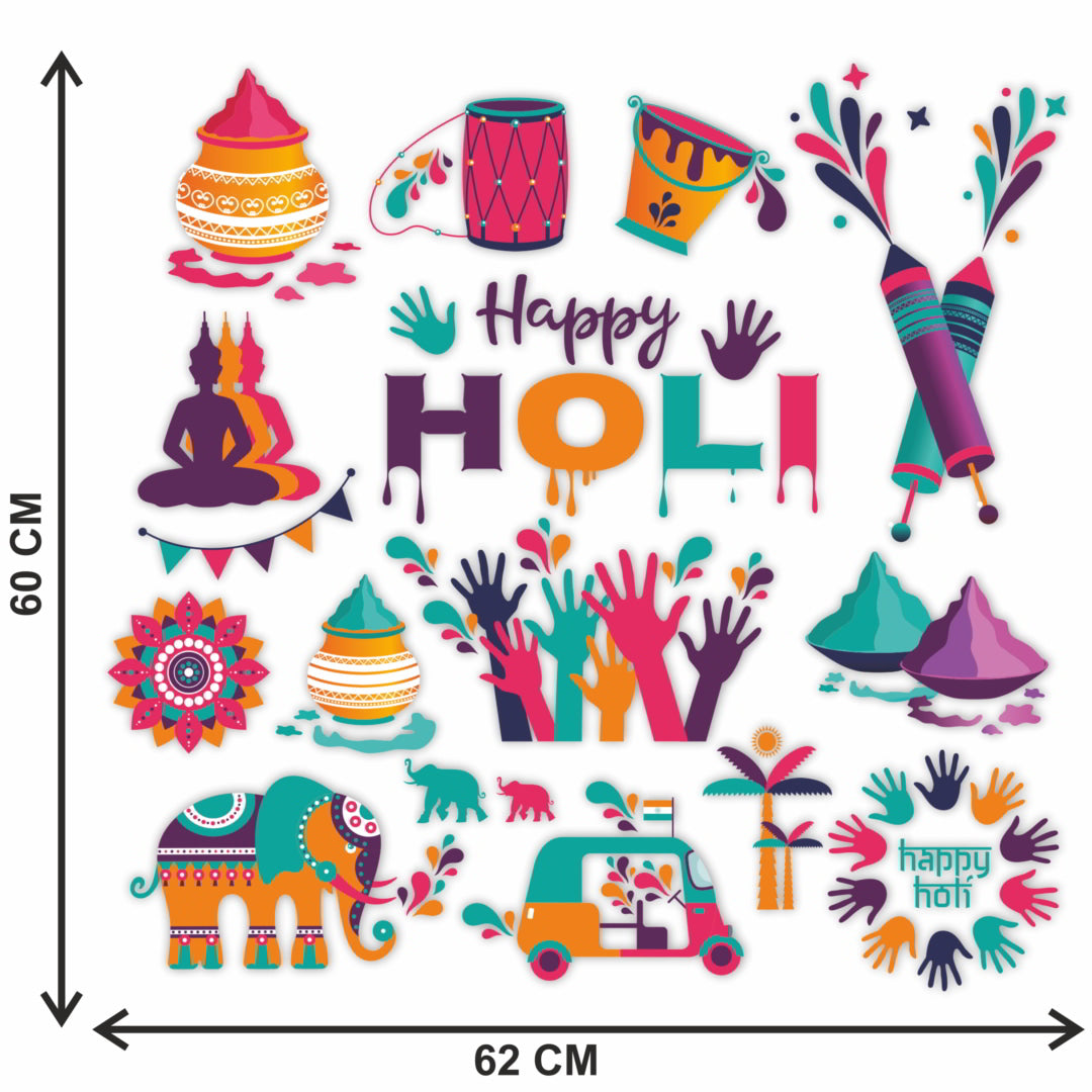 Holi Wall Sticker