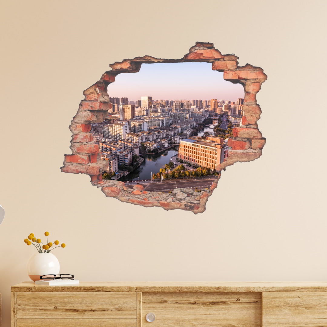 Hole Brick Wall Sticker