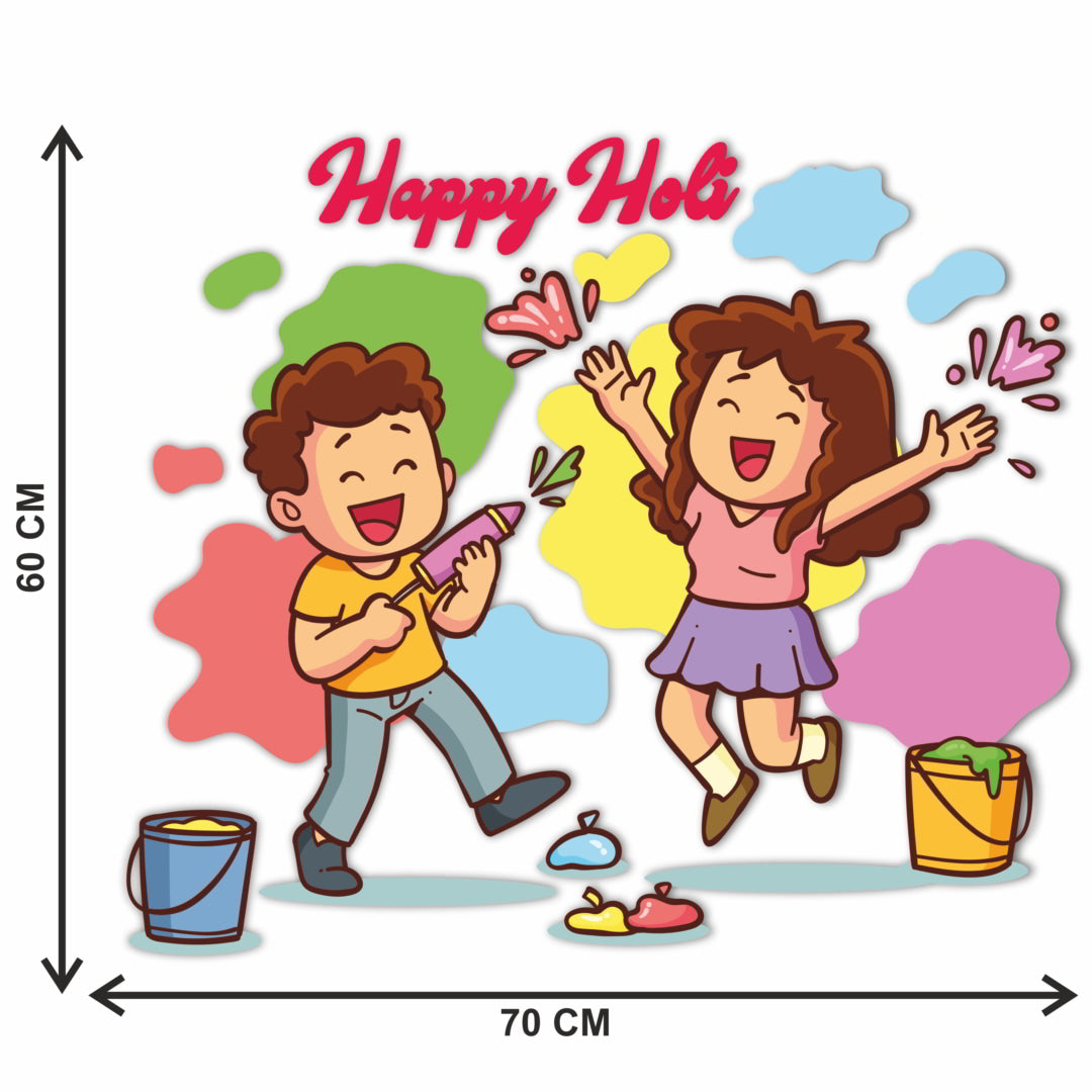 Holi Wall Sticker Vinyl