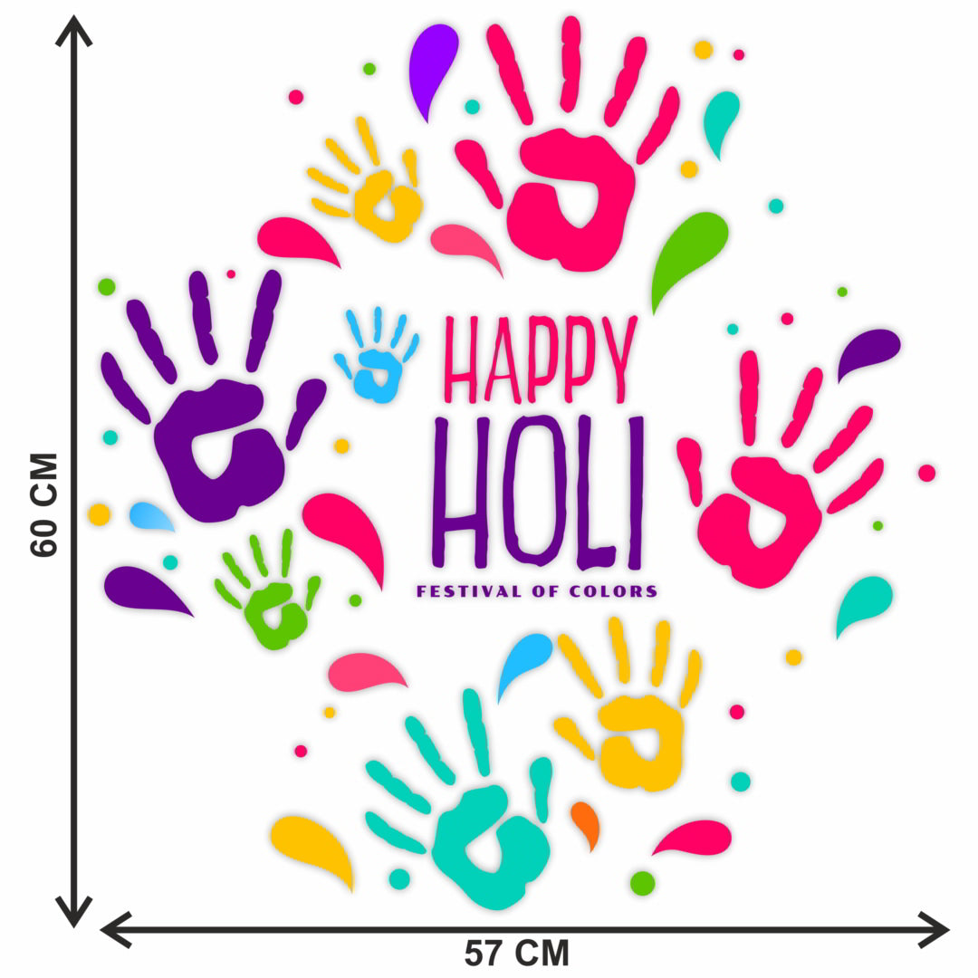 Holi Wall Sticker for Decorative