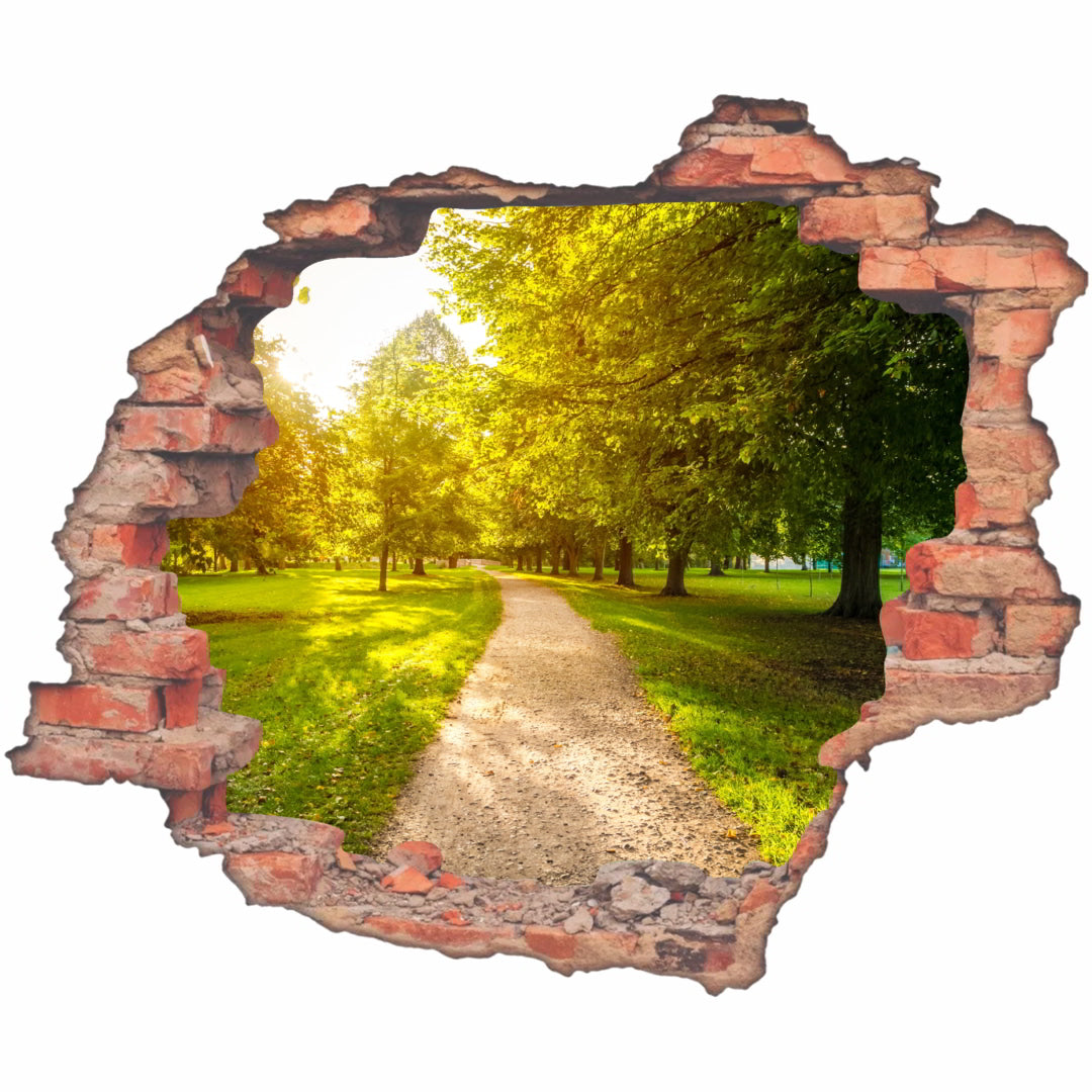 Hole Brick Wall Sticker Vinyl