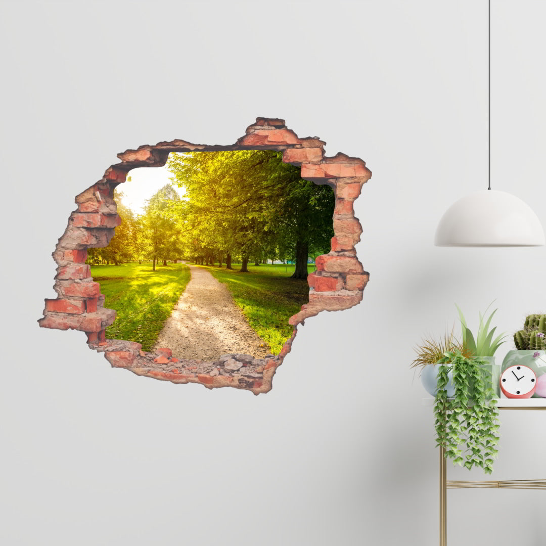 Hole Brick Wall Sticker Vinyl