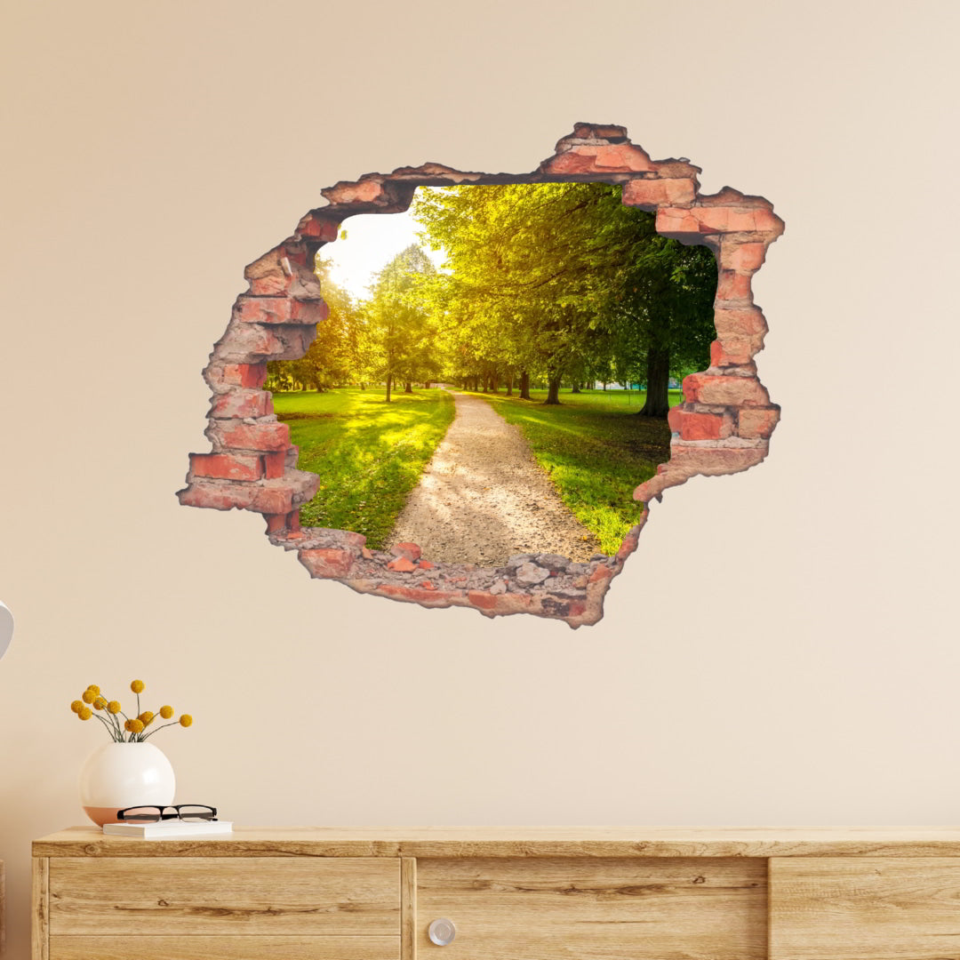 Hole Brick Wall Sticker Vinyl