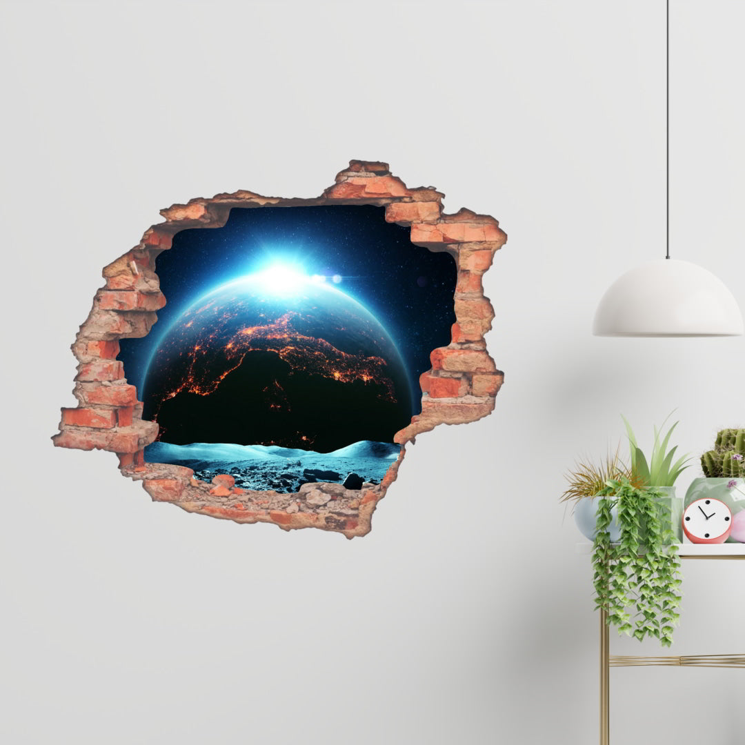 Hole Brick Wall Sticker