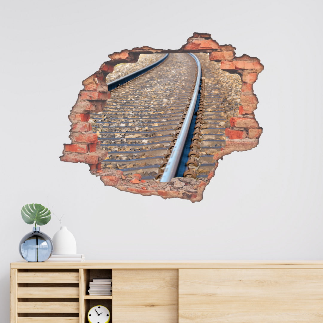 Hole Brick Wall Sticker_c1