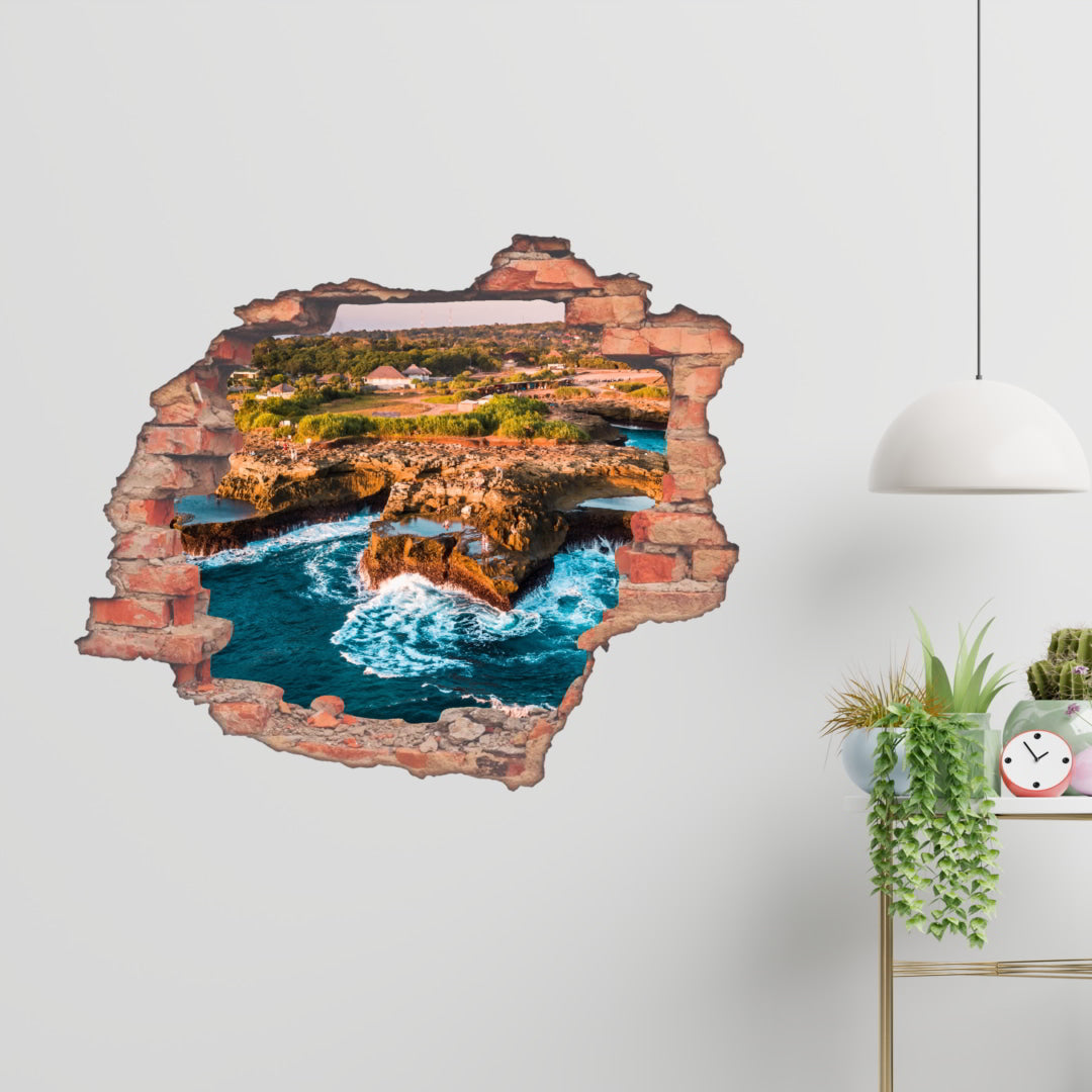 Hole Brick Wall Sticker_c1