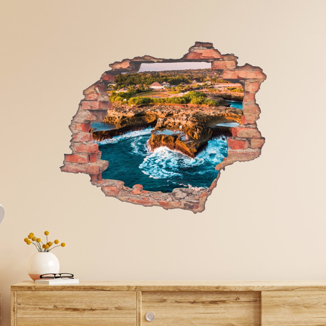 Hole Brick Wall Sticker_c1