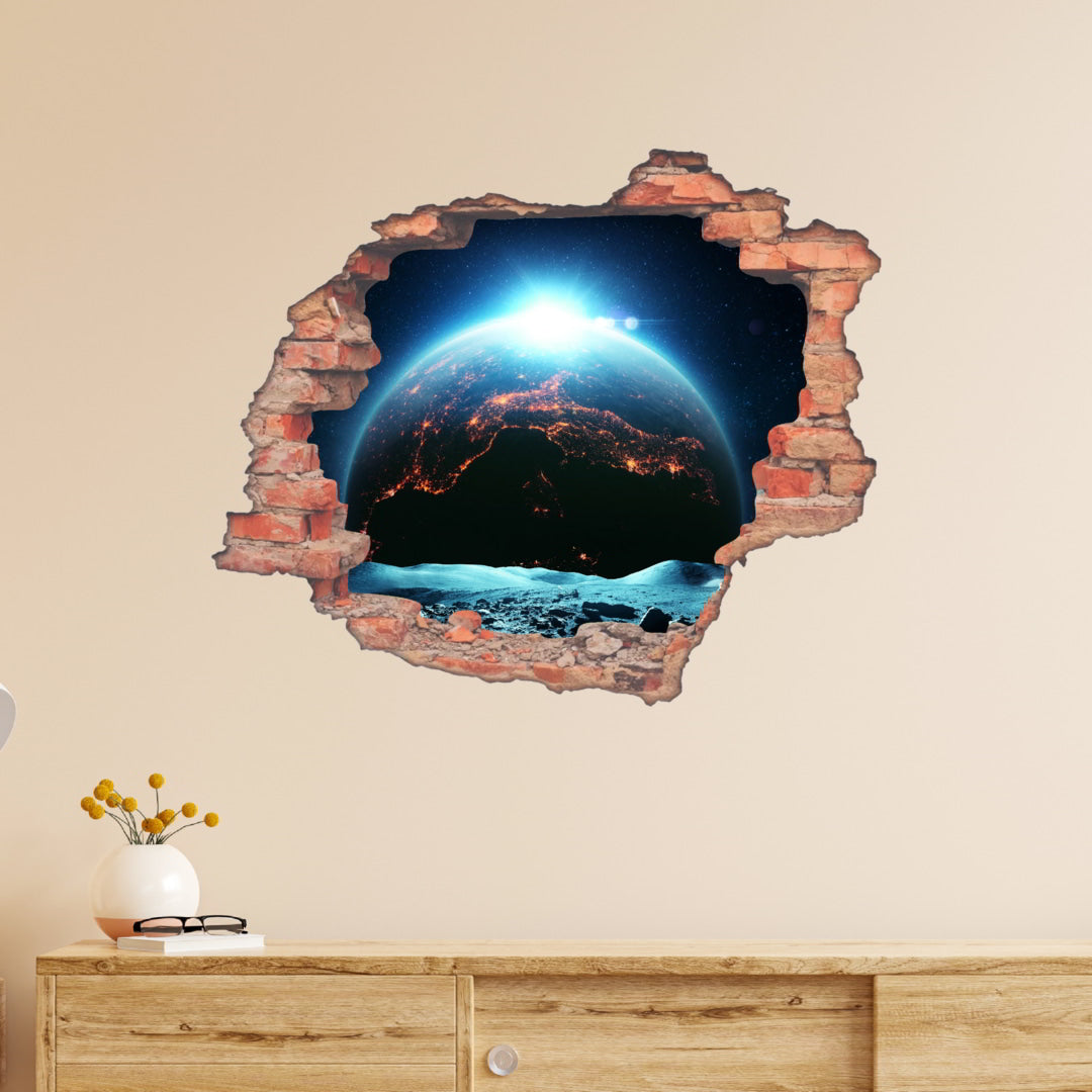 Hole Brick Wall Sticker