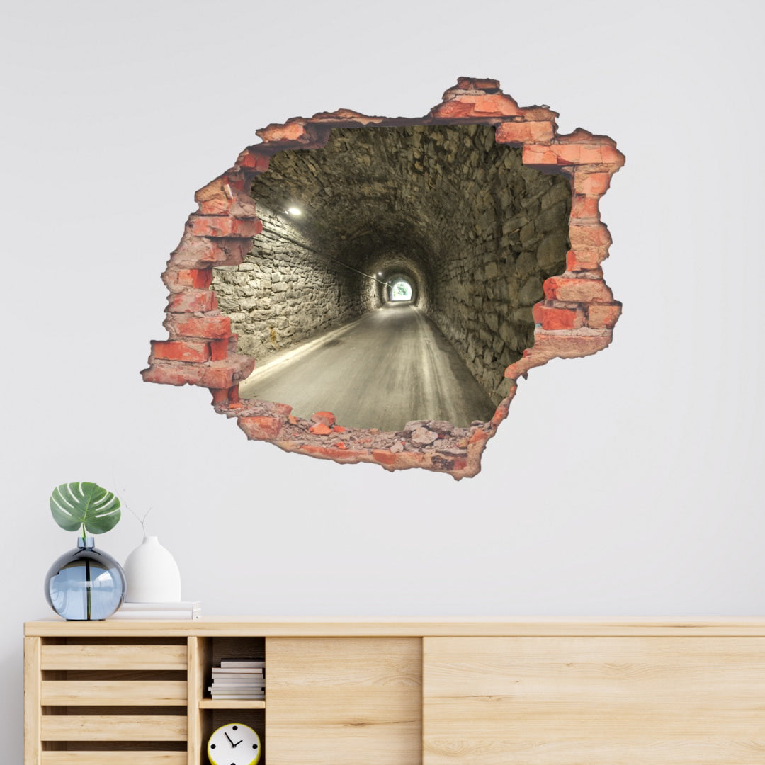 Hole Brick Wall Sticker_c3