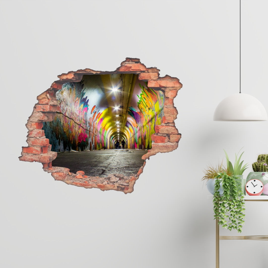 Hole Brick Wall Sticker_c3