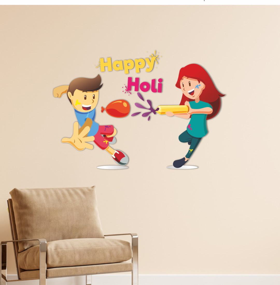 Holi Wall Sticker Vinyl