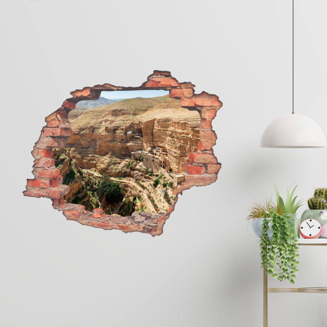 Hole Brick Wall Sticker_c5