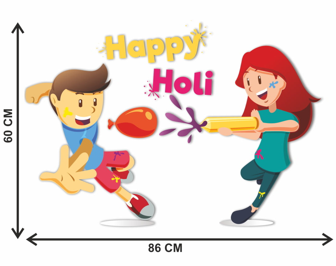 Holi Wall Sticker Vinyl