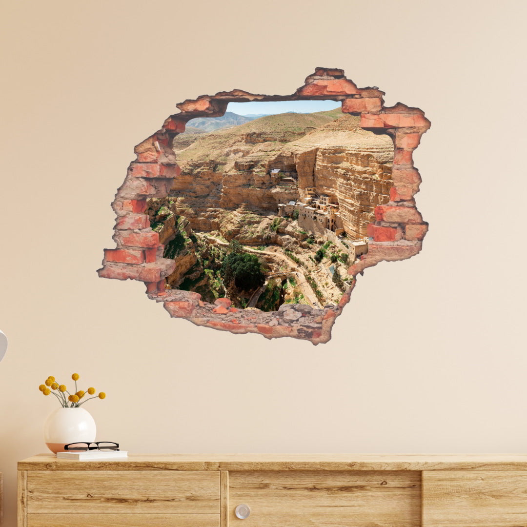 Hole Brick Wall Sticker_c5