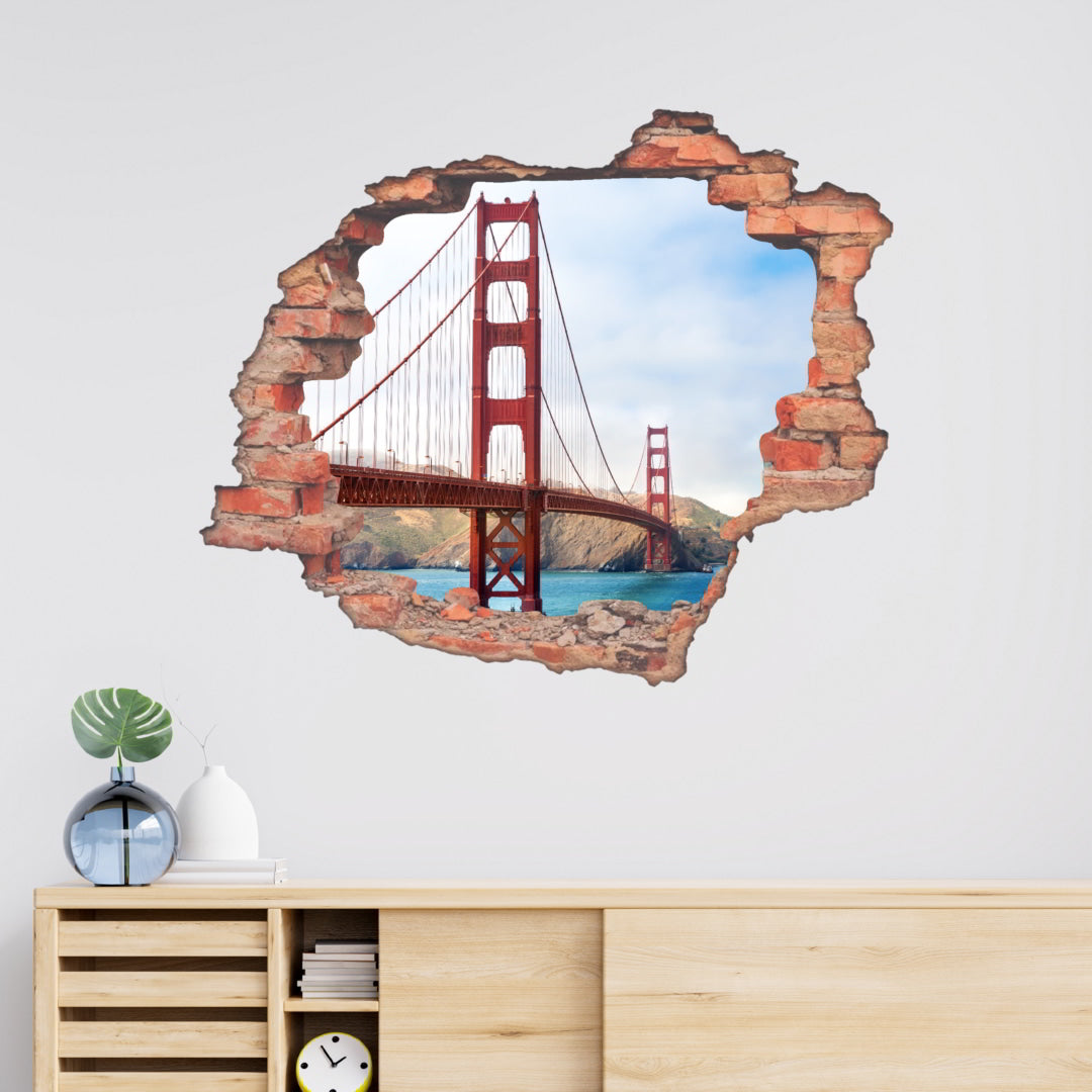 Hole Brick Wall Sticker_c6