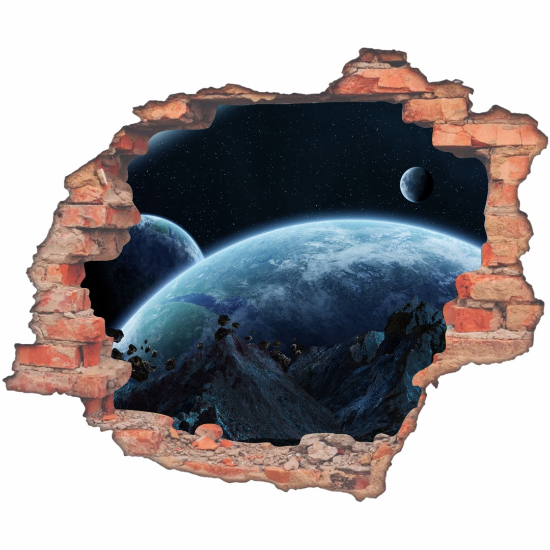 Hole Brick Wall Sticker_c6