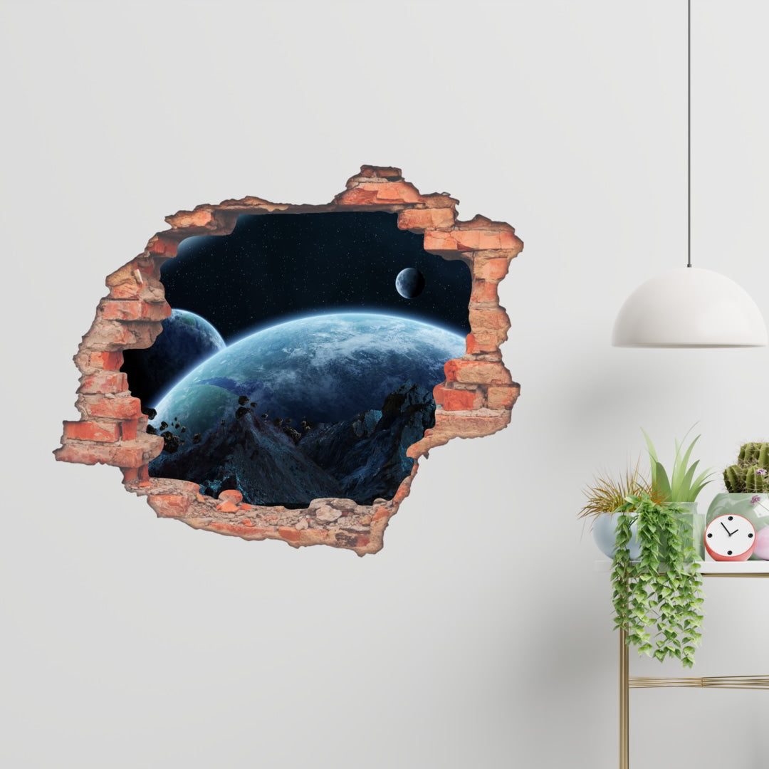 Hole Brick Wall Sticker_c6